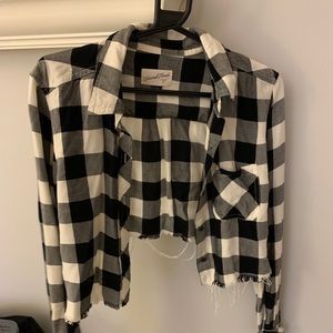 Flannel Cropped Shirt. This is from Target.